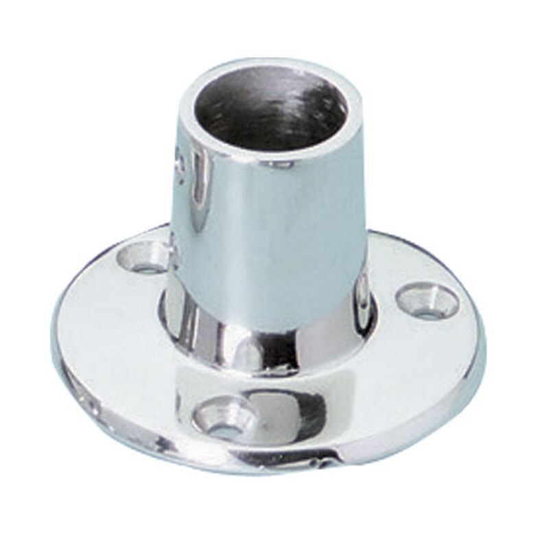 Whitecap 6039C 90Â° Round Base Rail Fitting with Set Screw - 7/8" Tube x 2-1/2" Dia., 316 SS