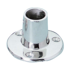Whitecap 6039C 90Â° Round Base Rail Fitting with Set Screw - 7/8" Tube x 2-1/2" Dia., 316 SS