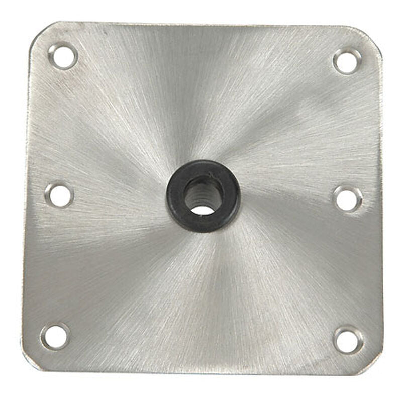 Springfield 1630001 Threaded Square Seat Base for KingPin Post - 7", Satin Finish