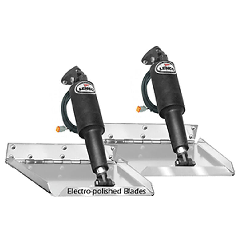 Lenco Marine 15037-101 Performance Electro Polished Trim Tab Kit Without Switch - 12" x 12"