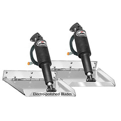 Lenco Marine 15037-101 Performance Electro Polished Trim Tab Kit Without Switch - 12" x 12"