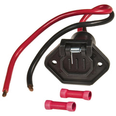 Sierra WH10610-1 V-Groove Male Boat Side Trolling Motor Plug 12V with Butt Connectors - Each