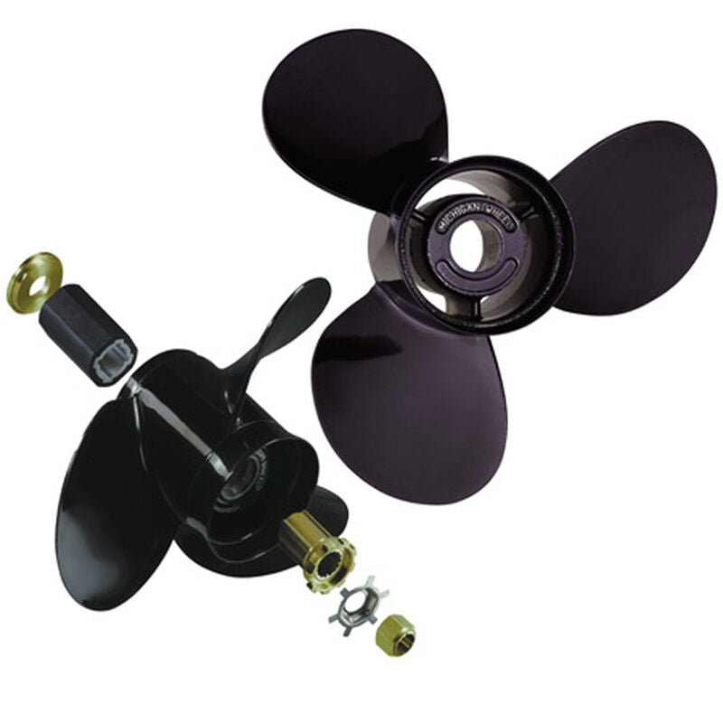 Michigan Wheel 993154 Apollo B-Series 3-Blade Stainless Steel Propeller - LH, 13-1/4" Diameter x 17" Pitch