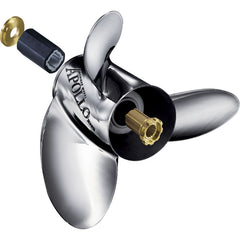 Michigan Wheel 993024 Apollo A-Series Large Diameter 3-Blade Stainless Steel Propeller - RH, 15-1/4" Diameter x 19" Pitch