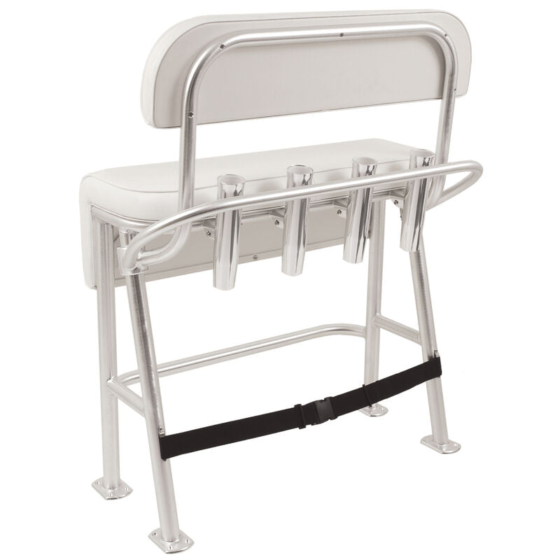 TACO Marine L10-2010BSA-1 Neptune III Seating/Leaning Post with Backrest and Grab Rail