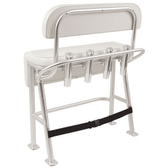 TACO Marine L10-2010BSA-1 Neptune III Seating/Leaning Post with Backrest and Grab Rail