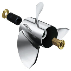 Michigan Wheel 933521 Ballistic A-Series 3-Blade Stainless Steel Propeller - RH, 14-3/8" Diameter x 21" Pitch
