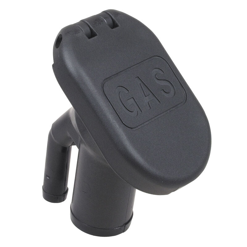 Perko 1318DPGBLK Polymer Vented Gas Fill with 35Â° Angled Neck for 1.5" Hose - Black