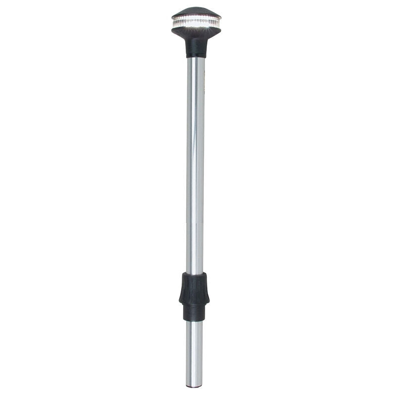 Perko 1440DP5CHR Inland-Series Reduced Glare White All-Round Pole Light - 42" Height, 0Â° Rake