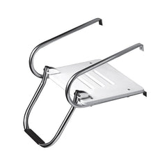 Whitecap 67903 Poly Swim Platform for Boats with Outboards - Double Rail with Step, White