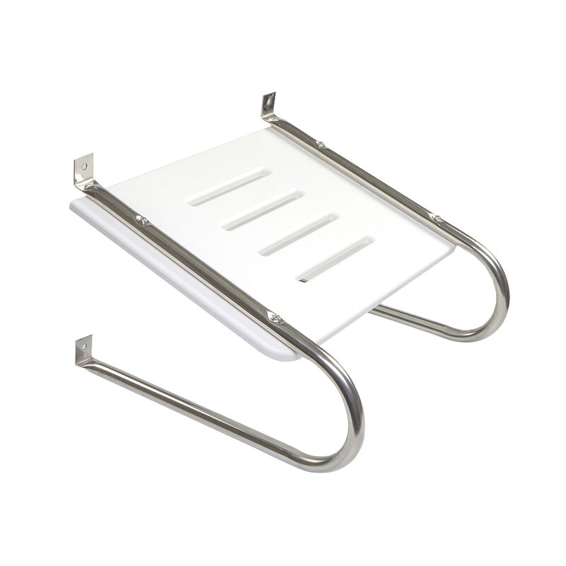 Whitecap 67901 Poly Swim Platform for Boats with Outboards - Double Rail, White