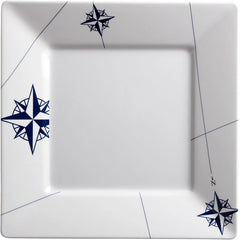Whitecap 15021C Marine Business Northwind Square Dinner Plates 10" - 6-Piece Set