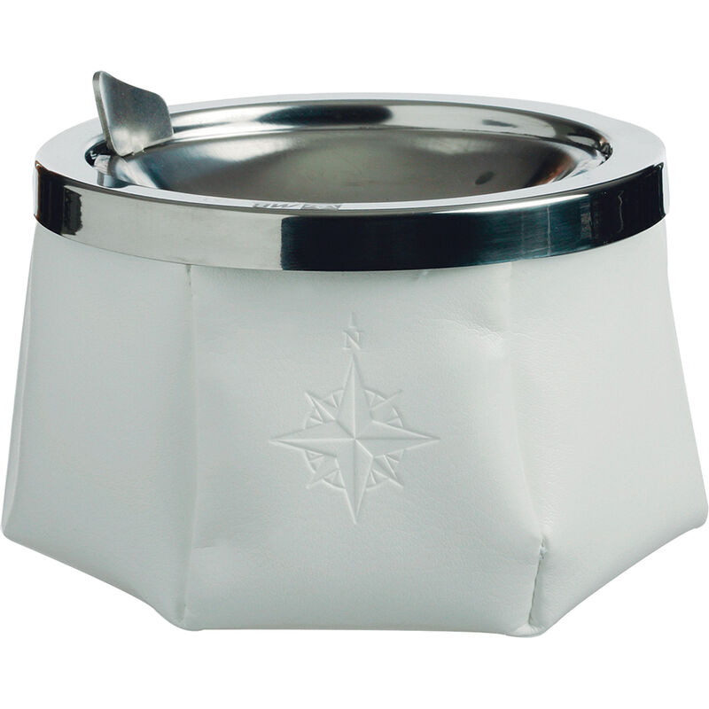 Marine Business 30102 Windproof Ashtray with Lid - White