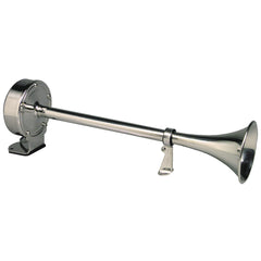 Schmitt &amp; Ongaro Deluxe All-Stainless Single Trumpet Horn - 12V