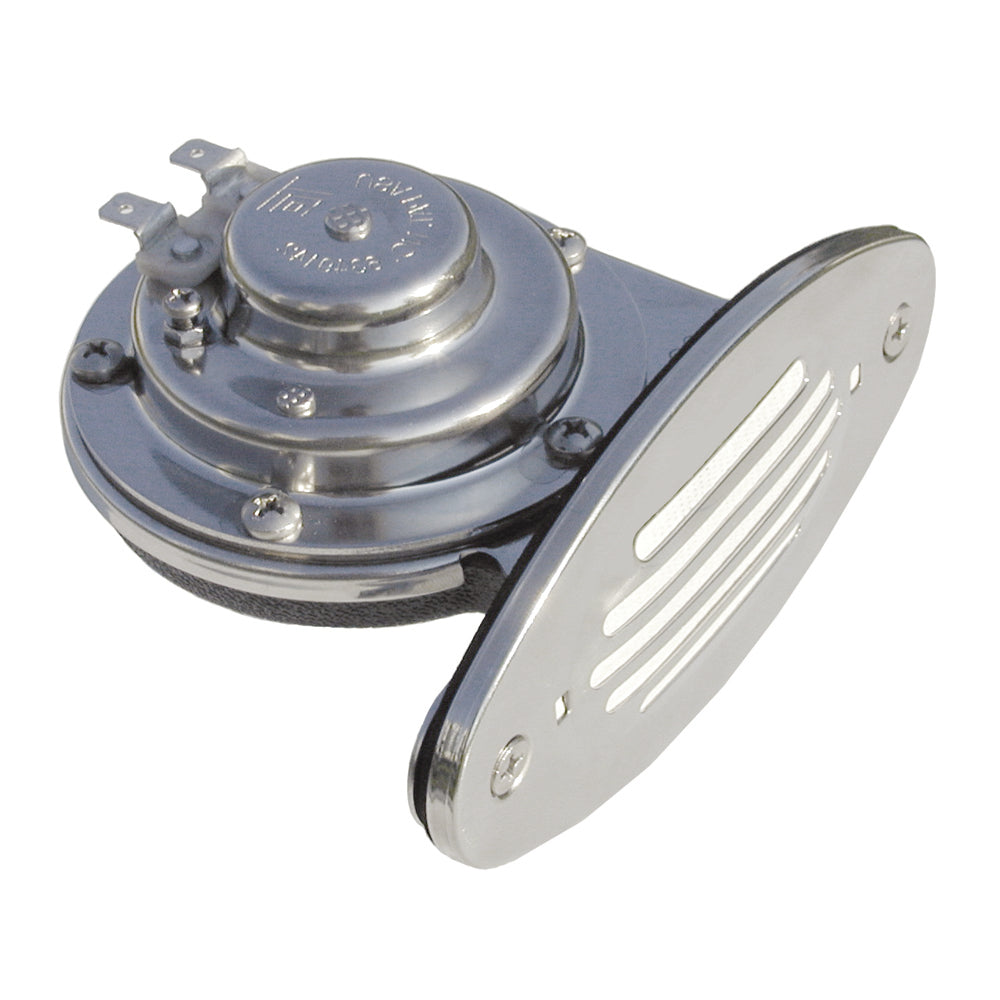 Schmitt &amp; Ongaro Mini SS Single Drop-In Horn w/SS Grill - 12V Low Pitch