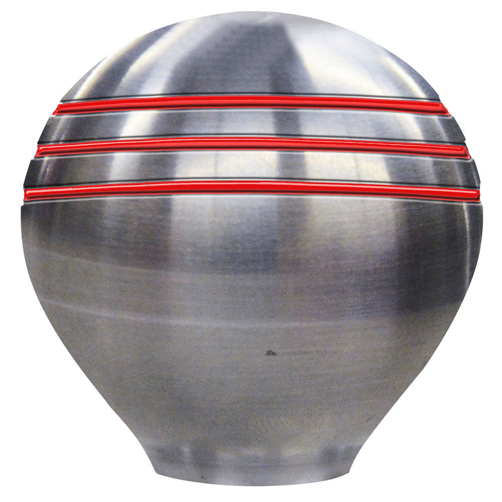 Schmitt &amp; Ongaro Throttle Knob - 1-&frac12;" - Red Grooves