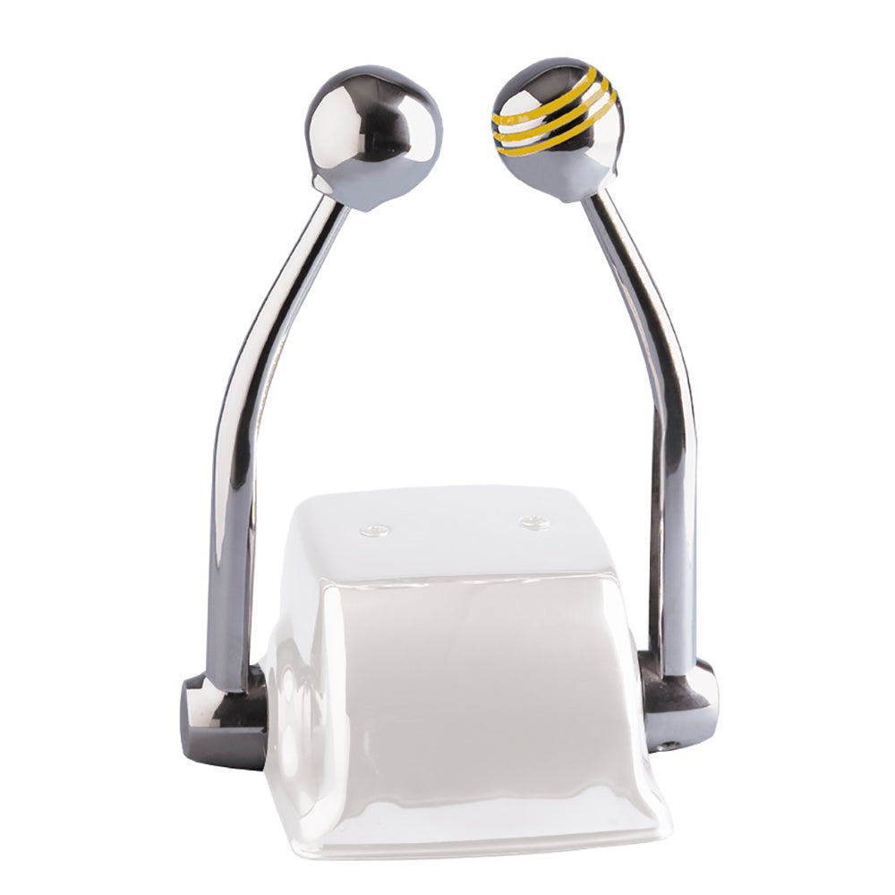 Schmitt &amp; Ongaro Standard Control Arm Set w/Gold Throttle Knob &amp; Plain Shift Knob