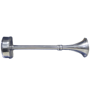 Schmitt Marine Standard Single Trumpet Horn - 12V - Stainless Exterior 10025