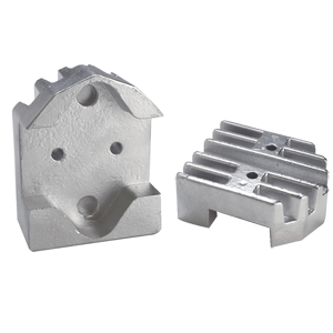 Tecnoseal Gimbal Block Anode - Zinc Finned 00806