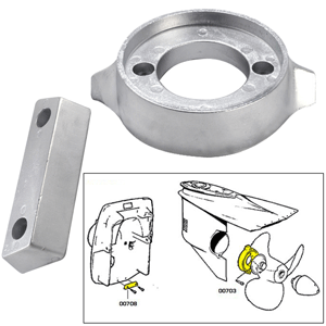 Tecnoseal Anode Kit w/Hardware - Volvo 290 - Zinc 20705