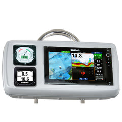 NavPod GP1176 SystemPod Pre-Cut f/Simrad NSS12 evo2 or B&G Zeus&#178; 12 & 2 Instruments f/9.5" Wide Guard