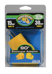 Camco 55325 15M - 30F 90Â° Electrical Adapter