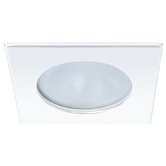 Quick Blake XP Downlight LED -  4W, IP66, Screw Mounted - Square White Bezel, Round Daylight Light