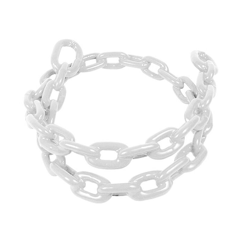 Greenfield Products 2115-W PVC Coated Anchor Chain - 1/4" x 4', White