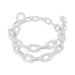 Greenfield Products 2115-W PVC Coated Anchor Chain - 1/4" x 4', White