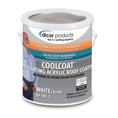 Dicor RP-IRC-1 EPDM Rubber Roof CoolCoat Part 2 - White, 1 Gallon