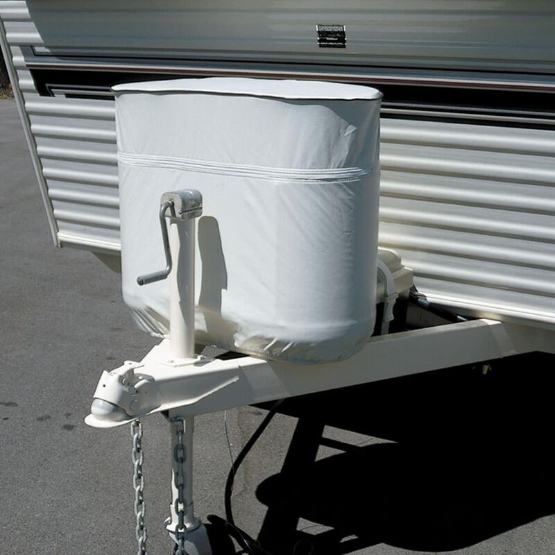 ADCO 2113 White Vinyl Propane Tank Cover- Double Tank, 30 lb./7.5 Gallon