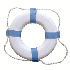 Taylor Made Decorative Ring Buoy - 25" - White/Blue - Not USCG Approved 373
