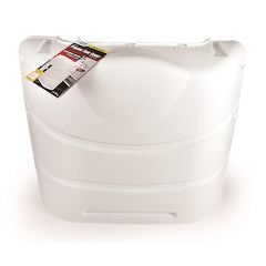 Camco 40542 Heavy-Duty Propane Tank Cover For 30 lb. Steel Double Tanks - Deluxe White