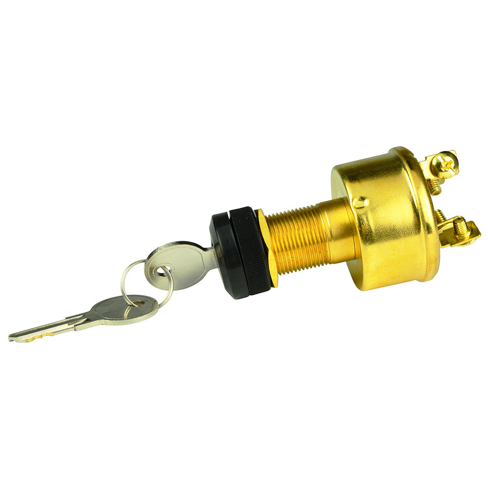 BEP 4-Position Brass Ignition Switch - Accessory/OFF/Ignition &amp; Accessory/Start