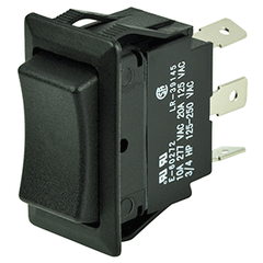 BEP SPDT Rocker Switch - 12V/24V - ON/OFF/ON 1001710