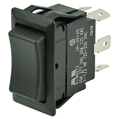 BEP DPDT Rocker Switch - 12V/24V - (ON)/OFF/(ON) 1001713