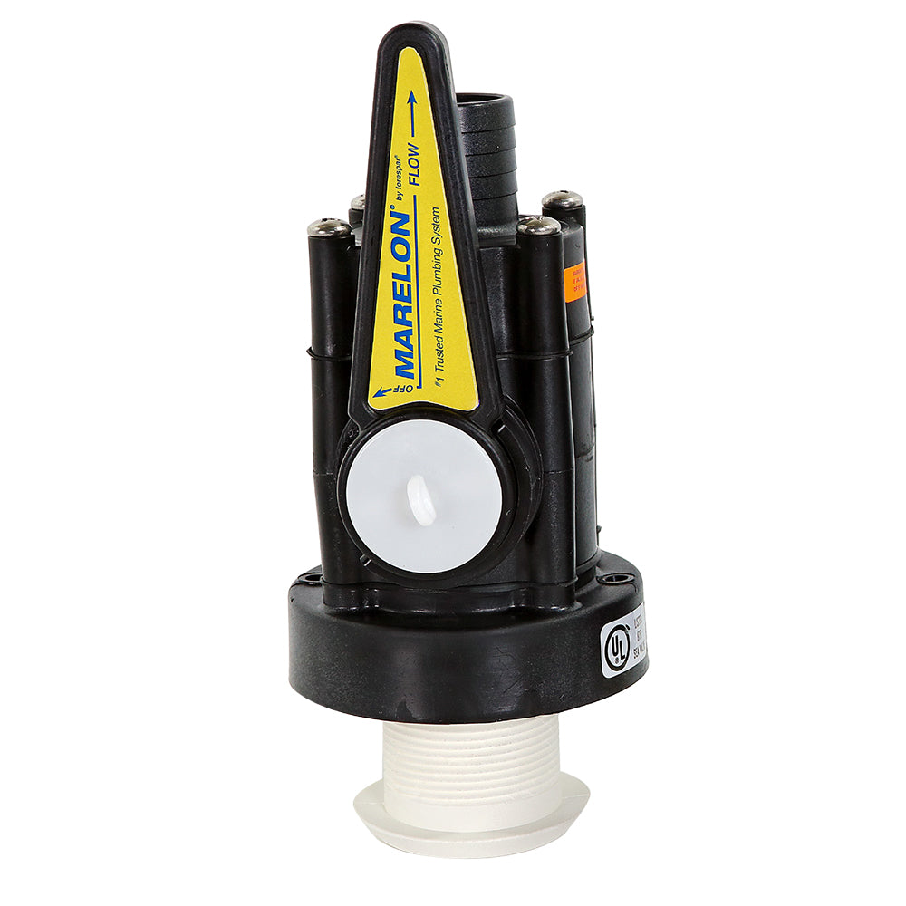 Forspar Marelon Full-Flow Seacock &amp; 3/4" Mushroom Through-Hull