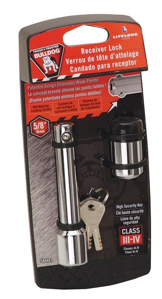 Reese 580401 5/8" Dogbone Receiver Lock - Chrome
