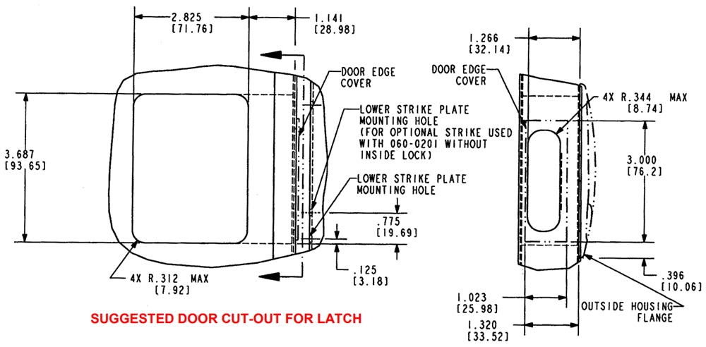 RV Designer T502 Travel Trailer Lock for TriMark - White