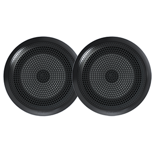 Fusion EL-F651B EL Series Full Range Shallow Mount Marine Black Speakers - 6.5" w/ LED Lights 010-02080-10