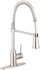 Dura Faucet DF-NMK504-SN Coil Spring Pull-Down RV Kitchen Faucet - Satin Nickel