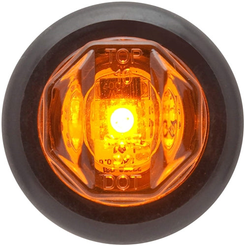 Optronics MCL12AK Uni-Lite 1-LED 3/4" Mini Marker/Clearance Light - Yellow