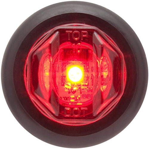 Optronics MCL12RK Mini Sealed 3/4" 1-LED Marker/Clearance Light with Grommet - Red