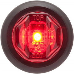 Optronics MCL12RK Mini Sealed 3/4" 1-LED Marker/Clearance Light with Grommet - Red