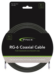 Pace International 135-006 Coaxial Rg-6 Cable 6'