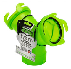 Thetford 17832 Titan Wye Sewer Adapter - Translucent Green