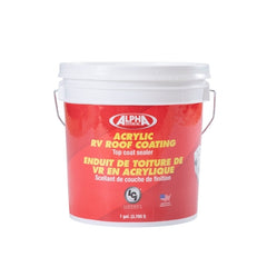 Alpha Systems 862401 Acrylic RV Roof Coating Top Coat Sealer - Gallon, White