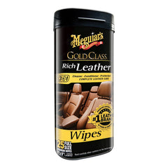 Meguiar's Gold Class Rich Leather Cleaner & Conditioner Wipes *Case of 6* G10900CASE