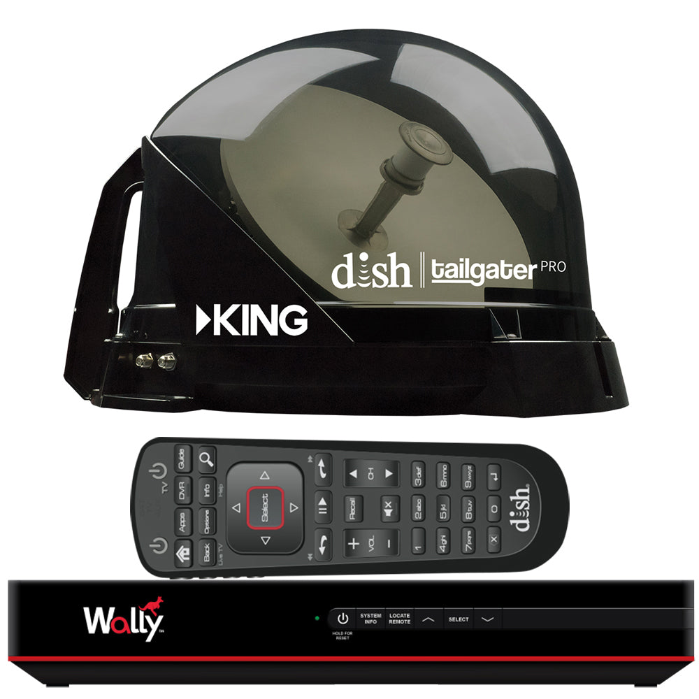 KING DISH&reg; Tailgater&reg; Pro Premium Satellite Portable TV Antenna w/DISH&reg; Wally&reg; HD Receiver