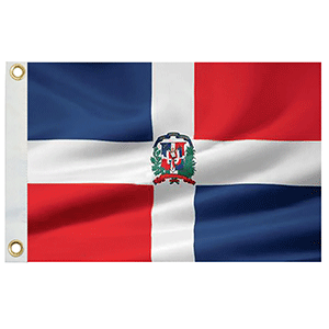 Taylor Made Dominican Republic Flag 12" x 18" Nylon 93070